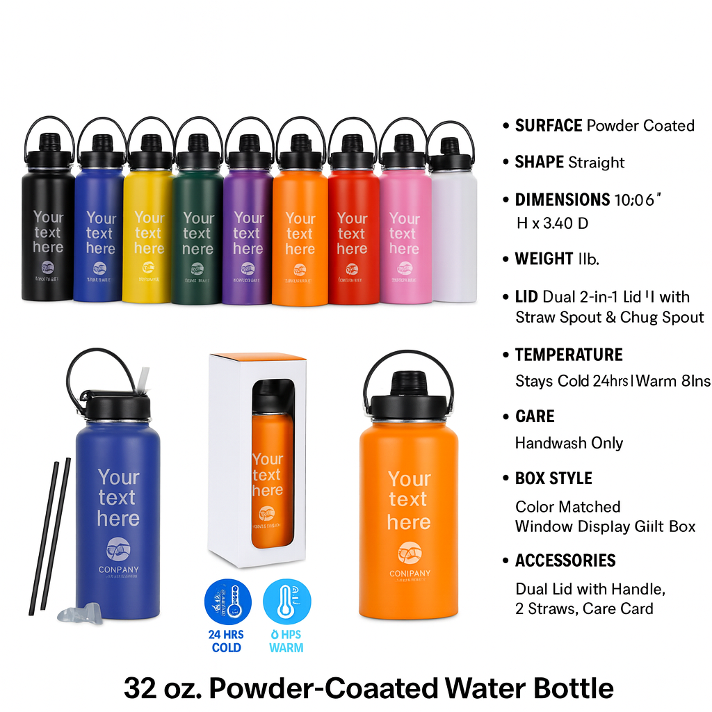 Custom 32 oz. Water Bottle
